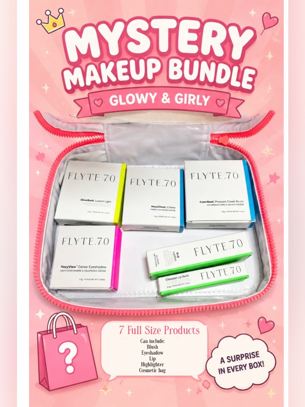 Flyte 70 makeup 7pcs bundle